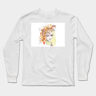 Woman in bloom: autumn Long Sleeve T-Shirt